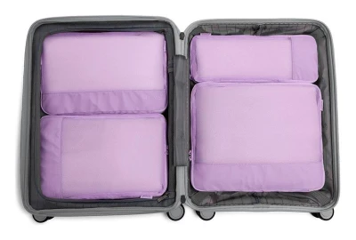 Heys Ecotex Compression Packing Cube 4 Pc Set Green Moss