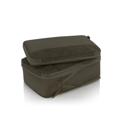 Heys Ecotex Compression Packing Cube 4 Pc Set Green Moss
