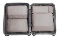 Heys Ecotex Compression Packing Cube 4 Pc Set Grey Stone
