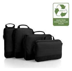 Heys Ecotex Compression Packing Cube 4 Pc Set Grey Stone