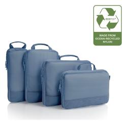 Heys Ecotex Compression Packing Cube 4 Pc Set Grey Stone