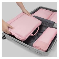 Heys Ecotex Compression Packing Cube 4 Pc Set Lilac Blossom