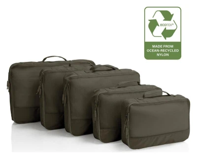 Heys Ecotex Packing Cube 5 Pc Set Blue Ocean
