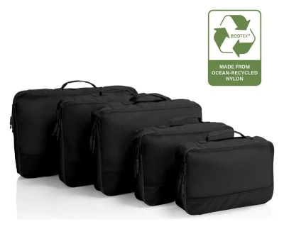 Heys Ecotex Packing Cube 5 Pc Set Green Moss