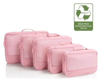 Heys Ecotex Packing Cube 5 Pc Set Green Moss