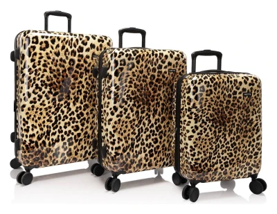 Heys Elite Brown Leopard S, M, L sada kufrů