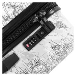 Heys Journey 3G L Black/White Map kufr + sleva 400,- na příslušenství