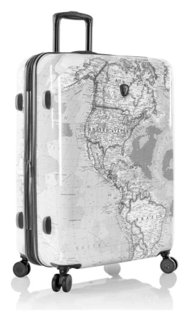 Heys Journey 3G L Black/White Map kufr + sleva 400,- na příslušenství