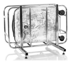 Heys Journey 3G S Black/White Map kufr + kosmetická taštička zdarma