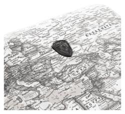 Heys Journey 3G S Black/White Map kufr + kosmetická taštička zdarma