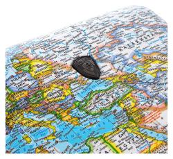 Heys Journey 3G S Blue Map kufr + kosmetická taštička zdarma