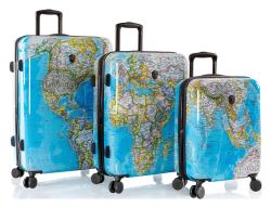 Heys Journey 3G S,M,L Blue Map sada kufrov + zľava 1000,- na príslušenstvo Heys Journey 3G S,M,L Blue Map sada kufrov + zľava 1000,- na príslušenstvo