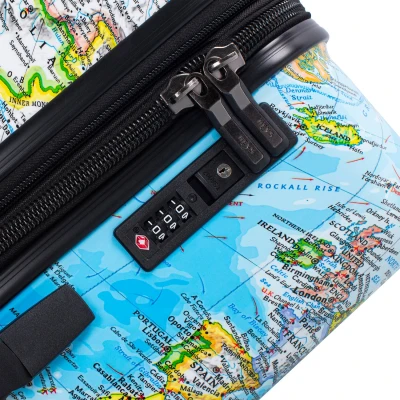 Heys Journey 3G S,M,L Blue Map sada kufrů + sleva 1000,- na příslušenství