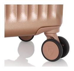 Heys Luxe L Rose Gold kufr + kosmetická taštička zdarma