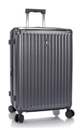 Heys Luxe M Gunmetal kufr + kosmetická taštička zdarma