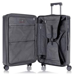 Heys Luxe M Gunmetal kufor + kozmetická taštička zadarmo