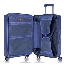 Heys Luxe M Navy kufr + kosmetická taštička zdarma