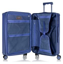 Heys Luxe M Navy kufr + kosmetická taštička zdarma