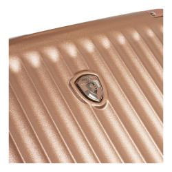Heys Luxe M Rose Gold kufr + kosmetická taštička zdarma