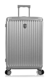 Heys Luxe M Silver kufr + kosmetická taštička zdarma