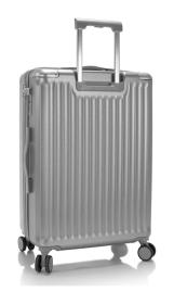 Heys Luxe M Silver kufr + kosmetická taštička zdarma