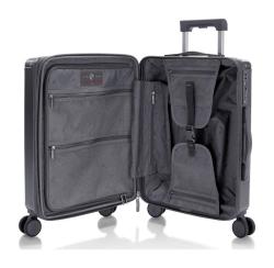 Heys Luxe S Gunmetal kufr + kosmetická taštička zdarma