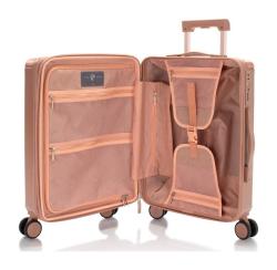 Heys Luxe S Rose Gold kufr + kosmetická taštička zdarma