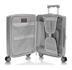Heys Luxe S Silver kufr + kosmetická taštička zdarma