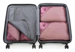Heys Metallic Packing Cube Burgundy – 5 kusů