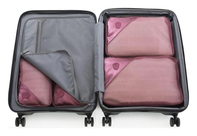 Heys Metallic Packing Cube Burgundy – 5 kusů