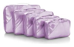 Heys Metallic Packing Cube Lilac – 5 kusů Heys Metallic Packing Cube Lilac – 5 kusů