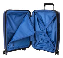 Heys Metallix S Cobalt Blue kufr + kosmetická taštička zdarma