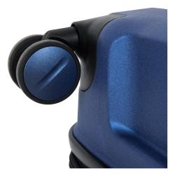 Heys Metallix S Cobalt Blue kufr + kosmetická taštička zdarma