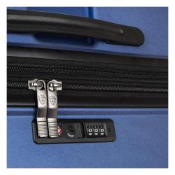 Heys Metallix S Cobalt Blue kufr + kosmetická taštička zdarma