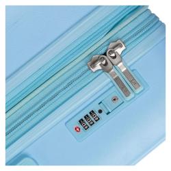Heys Pastel L Light Blue kufr + kosmetická taštička zdarma