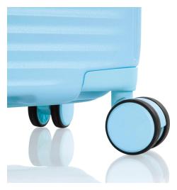 Heys Pastel L Light Blue kufr + kosmetická taštička zdarma