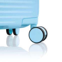 Heys Pastel L Light Blue kufr + kosmetická taštička zdarma