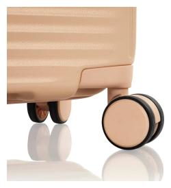 Heys Pastel L Nude kufr + kosmetická taštička zdarma