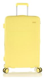 Heys Pastel M Yellow kufr + kosmetická taštička zdarma