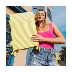 Heys Pastel S Yellow kufr + kosmetická taštička zdarma