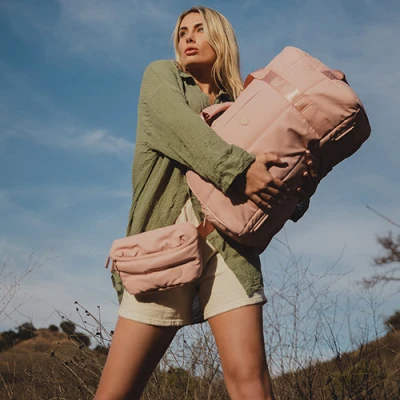 Heys Puffer Duffel Off White dámská cestovní taška