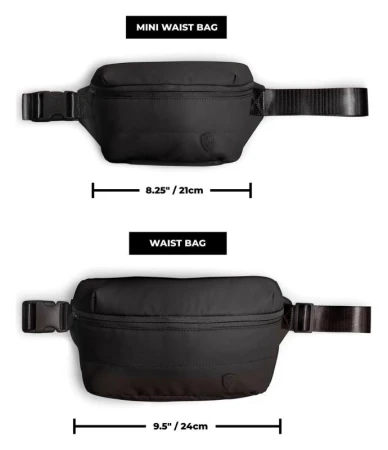 Heys Puffer Mini Waist Bag černá dámská ledvinka