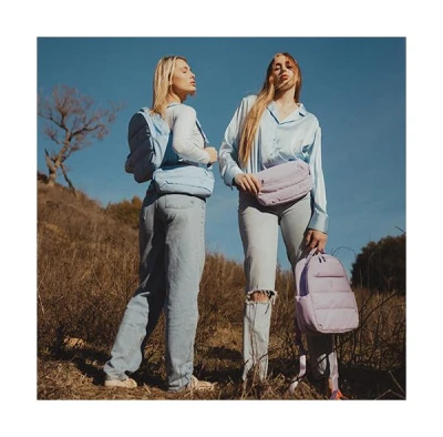 Heys Puffer Mini Waist Bag fialová dámská ledvinka