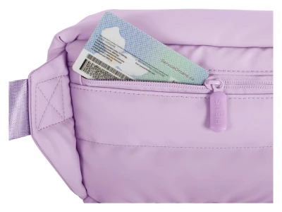 Heys Puffer Mini Waist Bag fialová dámská ledvinka