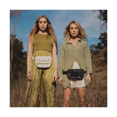 Heys Puffer Mini Waist Bag fialová dámská ledvinka