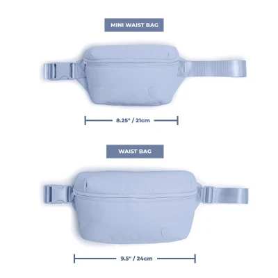 Heys Puffer Mini Waist Bag světle modrá dámská ledvinka