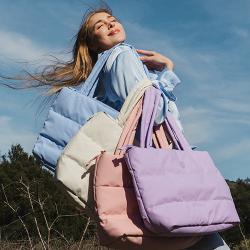 Heys Puffer Tote Bag Lavender