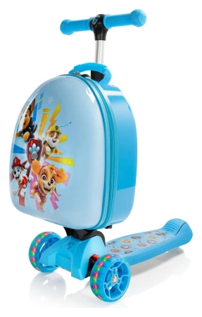 Heys Turbo Tots Scooter Paw Patrol světle modrý dětský kufr