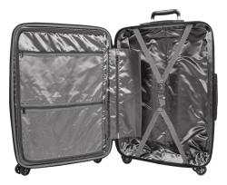 Heys Vantage Smart Luggage L Black kufr + kosmetická taštička zdarma