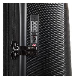 Heys Vantage Smart Luggage L Black kufr + kosmetická taštička zdarma